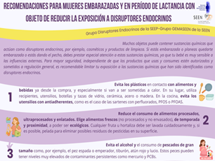 disruptores endocrinos embarazadas y lactancia