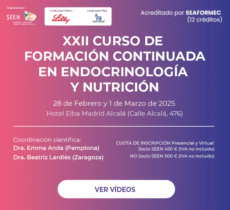 xxii curso de formacion continuada en endocrinologia y nutricion SEEN