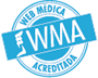 Logo wma en azul claro